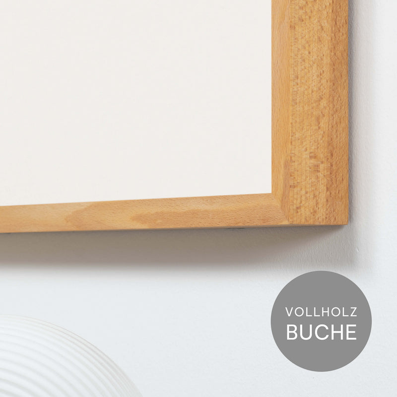 Akustikbild einfarbig Reinweiß | Silea "Pure Intention"
