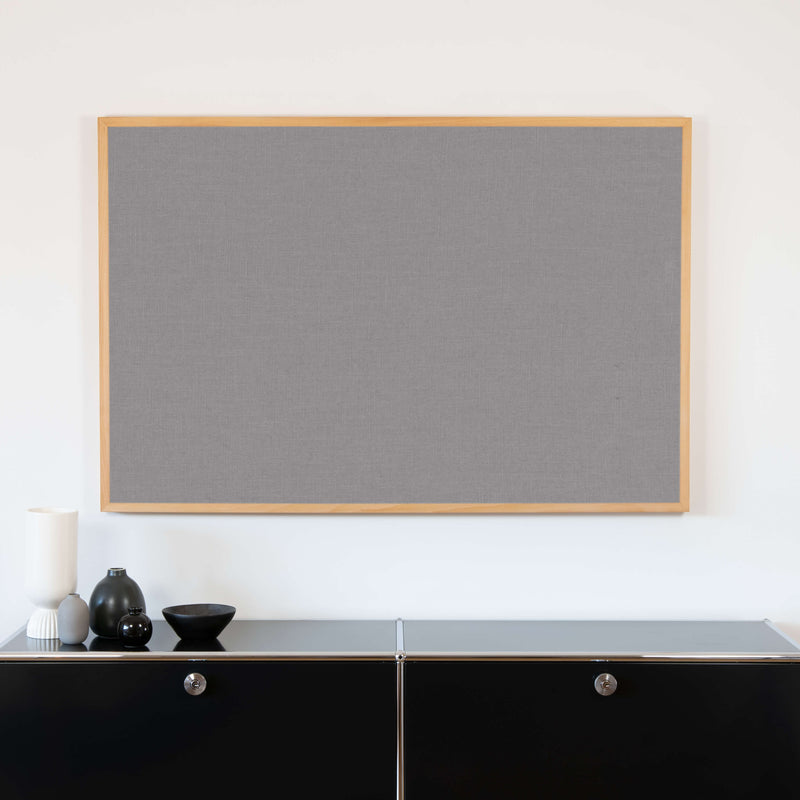 Akustikbild grauer Leinenstoff | Silea "Soothing Sound"