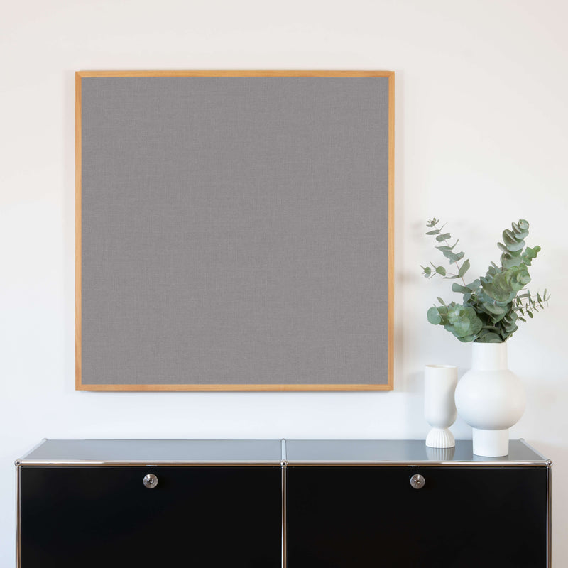 Akustikbild grauer Leinenstoff | Silea "Soothing Sound"
