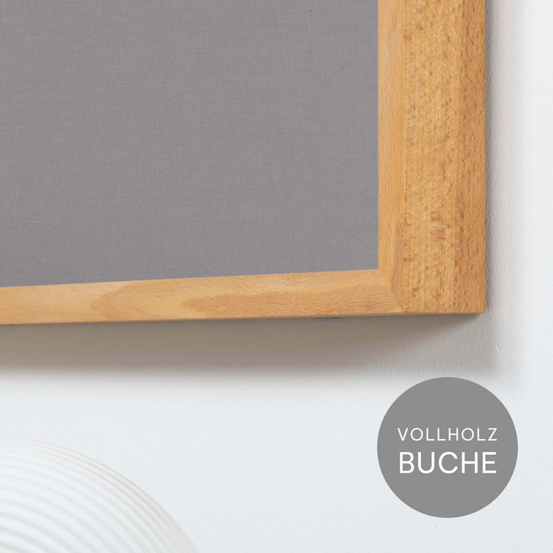 Akustikbild grauer Leinenstoff | Silea "Soothing Sound"