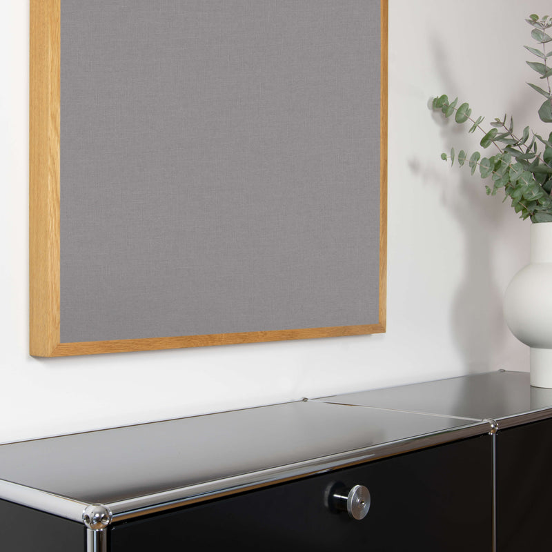 Akustikbild grauer Leinenstoff | Silea "Soothing Sound"