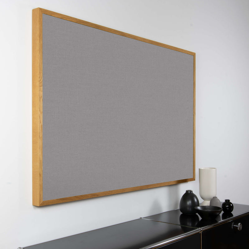 Akustikbild grauer Leinenstoff | Silea "Soothing Sound"