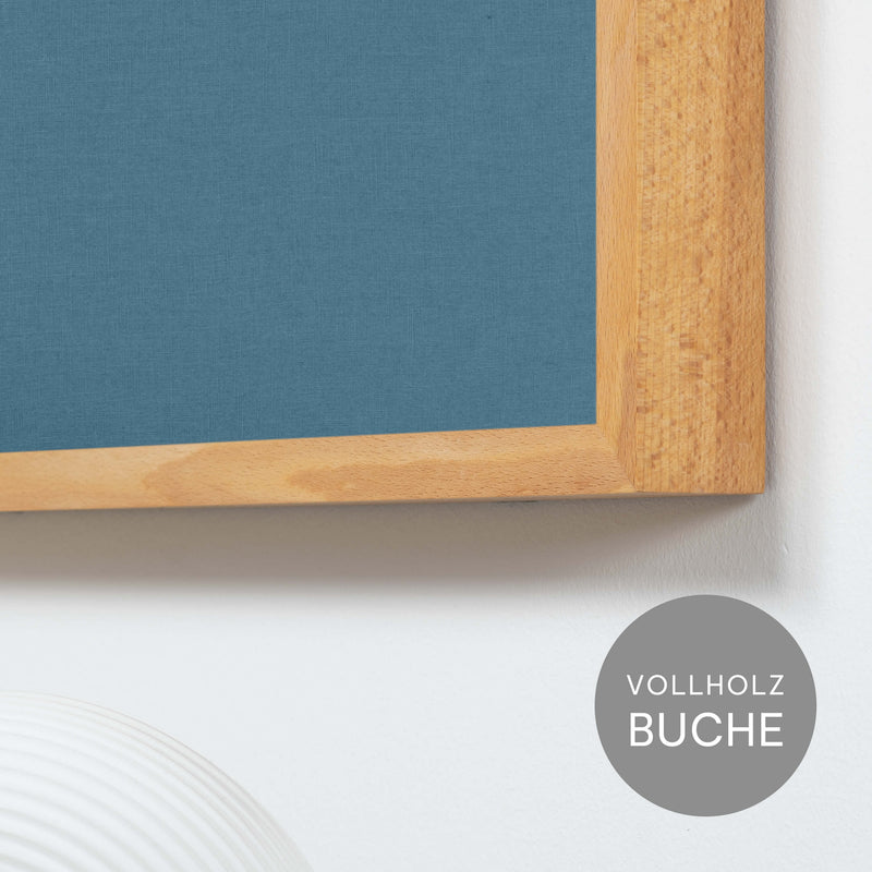 Akustikbild einfarbig Hellblau | Silea "flash of aspiration"