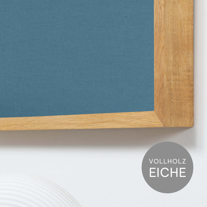 Akustikbild einfarbig Hellblau | Silea "flash of aspiration"