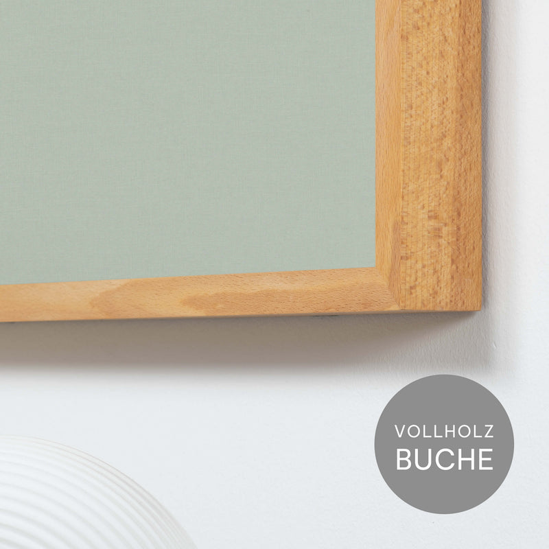 Akustikbild einfarbig Mintgrün | Silea "inner peace"