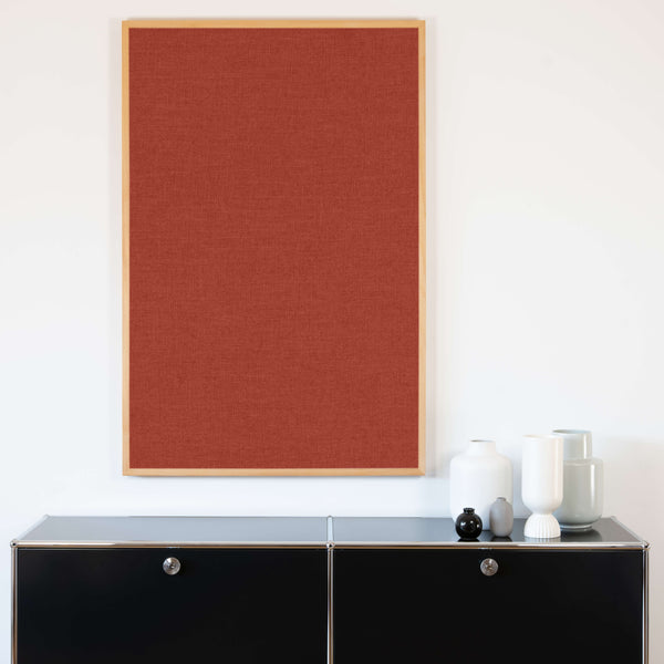 Akustikbild einfarbig Orange | Silea "Hue of Coziness"