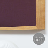 Akustikbild einfarbig Bordeaux | Silea "elusive cologne"