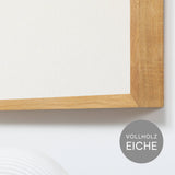 Akustikbild einfarbig Weiß | Silea "clean conscience"