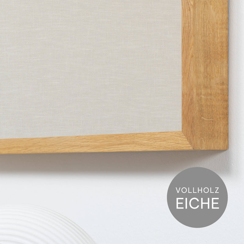 Akustikbild einfarbig beiger Leinenstoff |  SILEA "Fleeting Glimpse"